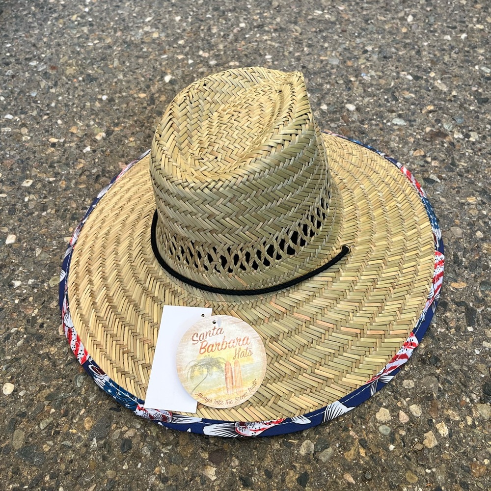 Santa Barbara Safari/Rush Patriotic Large Mouth Bass Woven Hat